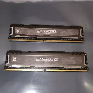 BALLISTIX SPORT 16GB 2x8GB DDR4 2400 MHz PC4-19200 PC RAM DIMM BLS8G4D240FSB - Picture 1 of 3