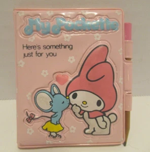 Vintage 1976 Sanrio Hello Kitty My Melody and Flat Mouse Mini Notizbuch - Bild 1 von 3