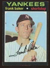 1971 Topps Frank Baker #213 Rookie RC New York Yankees