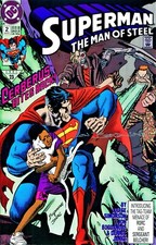 SUPERMAN THE MAN OF STEEL #2 SIGNED BY ARTIST JON BOGDANOVE (LG)
