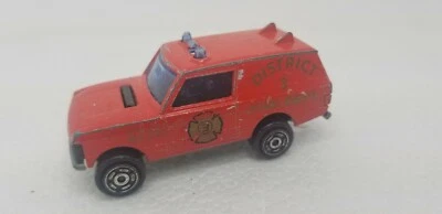 Vintage Majorette Range Rover #246 District 3 Fire Dept. Emergency Fire Vehicle - Image 1 of 4