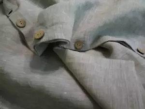 100% PURE SOLID LINEN DUVET COVER ORGANIC FROM UKRAINE BUTTONED CLOSURE UKRAINE - Picture 1 of 5