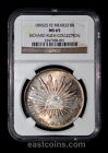 NGC MS65 1895 ZS FZ Mexique Zacatecas 8 Reales