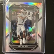2023 Panini Prizm Draft Picks Jayden Reed Rookie Silver Prizm