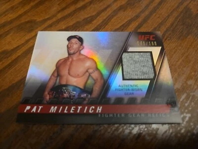 2010 Topps UFC Knockout Fighter Gear Refractor Relic Card #040/188 Pat Miletich - Image 1 of 3