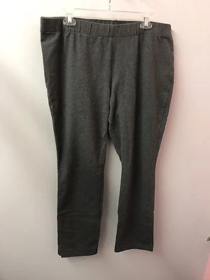 Lands End XL Gray Yoga Cotton Spandex Active Wear Pants Euc Lkn - Image 1 of 3