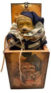Vintage Jingle Bear Music Jack-In-The-Box by Faith Wick Enesco Numbered 0687 - Picture 1 of 12