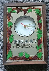 Vintage Brolio The Original Chianti Classico Wall Clock Tested - Picture 1 of 7