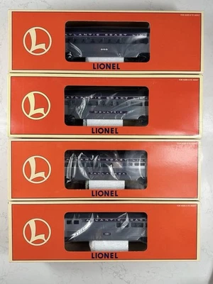 Lionel O Gauge Atlantic Coast Line (4) Car Aluminum Passenger Cars Set 6-1955-58 - Image 1 of 4