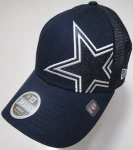 New Era 9Forty Dallas Cowboys NFL Football Mütze Cap Damen Glitzer Mesh Back Neu mit Etikett - Bild 1 von 11