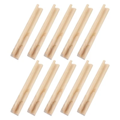  Lot de 10 supports en bois pour dominos : supports de remplacement de lettres, - Photo 1/4