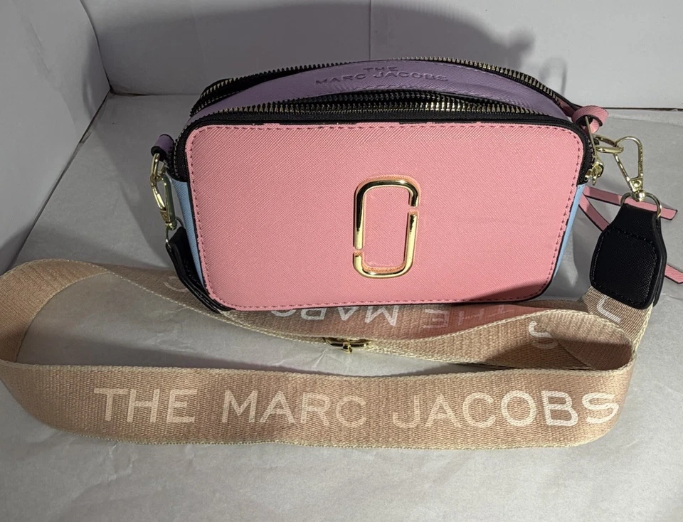 Bolso para cámara instantánea Marc Jacobs - Rosa Multi - Herrajes dorados - Correa incluida Foto 1 de 4