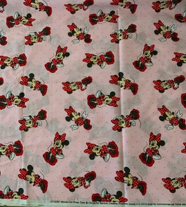 1 1/2 Yards+ Disney MINNIE DOT DRESS TOSS Fabric MOUSE Springs Creative 2010 - Picture 1 of 1
