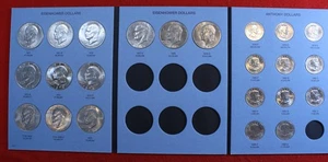 1971-1999 Eisenhower & Susan B Anthony Dollars Circ & UNC New Whitman Folder ED9 - Picture 1 of 7