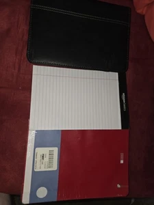 Konvolut: gebrauchtes schwarzes 8,5x5,5 Portfolio, NEU VERSIEGELT leeres 9x6 Journal - Bild 1 von 7