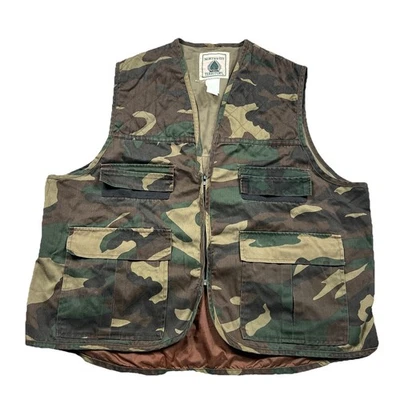 NORTHWEST TERRITORY Vest Men’s XL Hunting Camouflage Vintage Canvas Zip Up - Image 1 of 4