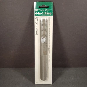 WOOD RIVER 4-in-1 Hand Rasp 8” Long Medium, Coarse Bastard Cut NOS - Picture 1 of 6