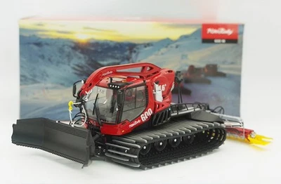 1/43 Scale PistenBully 600 W Snowplow Diecast Model Plastic Tracks Toy Gift - Image 1 of 4