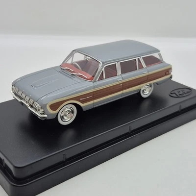 Trax TR38C 1962 Ford XL Falcon Squire Wagon Emu Grey/Wood Panel 1:43 Scale Model - Image 1 of 4