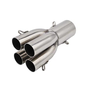 Adattatore scarico acciaio inox dritto 4 in 1 per BMW K75 K100 - Picture 1 of 3