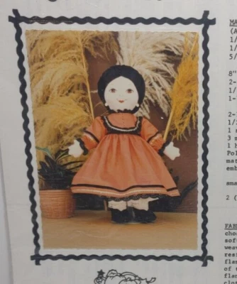 UNCUT! Octavia 16" Doll Pattern by Bellston Originals Design- Oct. Calendar Doll - Image 1 of 3