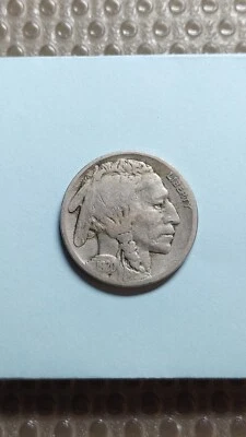 1920 S Buffalo Nickel 5C Original F Fine                                    Y159 - Image 1 of 2