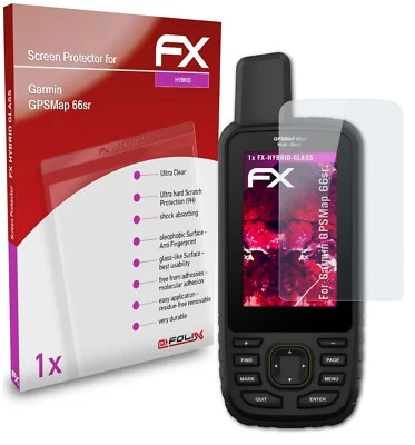 atFoliX Verre film protecteur pour Garmin GPSMap 66sr 9H Hybride-Verre - Photo 1/4