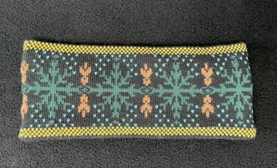 L.L. Bean Knit Headband Ski Reversible Cold Weather 3.5" Snowflake Winter - Image 1 of 4