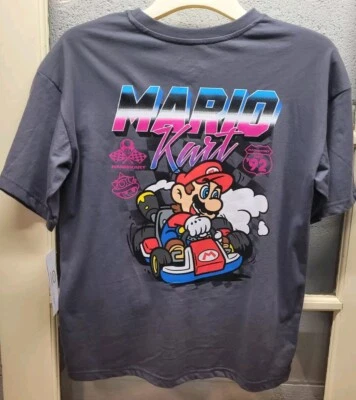 Mario Kart Racing Youth T-shirt Size 18 XL Gray~turtle shell~new wtags - Image 1 of 4