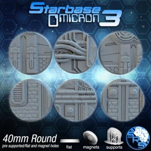 SRS Studios Round Starbase Bases 40mm Stargrave - Picture 1 of 2