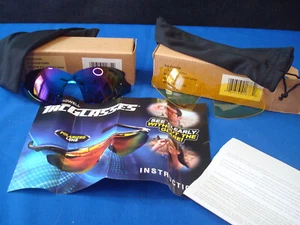 Yellow & Blue Bell and Howell TAC GLASSES Polarized Replacement Lenses Cloth Bag - Picture 1 of 3