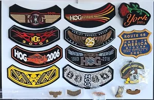 Lot of 16 HOG Harley Davidson Owners Group 10 Patches,5 Pins , 1 Keychain - Picture 1 of 14