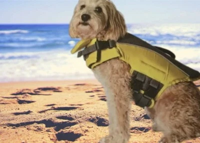 Hotel Doggy Adventure Wear DOG LIFE VEST High Visibility Reflective Yellow - Image 1 of 4