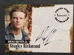 2007 INKWORKS AUTHENTICS JERICHO AUTO CARD BRAD BEYER AS STANLEY RICHMOND #A6 DS