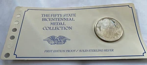 Franklin Mint Sterling Silver State Medal UTAH 500 grains= 1.143 - Picture 1 of 3