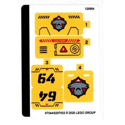 LEGO CITY - Stickers for Set 60264 Ocean Exploration Submarine - Image 1 of 2