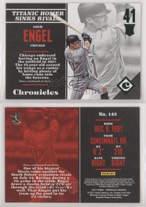 2017 Panini Chronicles Rookies Green /199 Adam Engel #143 Rookie RC