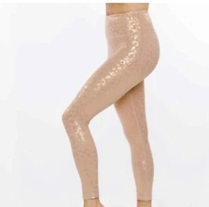 ZYIA Active LEOPARD HI-RISE leggings 7/8 24" Size: 2 Color Gold/Pink NWT - Picture 1 of 9