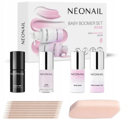?? NeoNail Nagelstudio Starter Set Baby Boomer Set Nagellack Geschenkbox ROSE ??