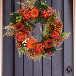 Set of 5 Garland Door Hanging Front Fall Decorations Thanksgiving - Picture 1 of 12