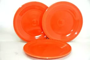 FIESTA Menge 3 SALAT Bistro Teller Mohn Orange Homer Laughlin 7 1/4" - Bild 1 von 3