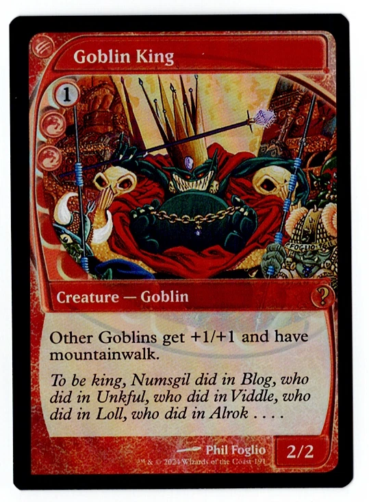 MTG Mystery 2 Goblin King Future Sight Foil NBP - Image 1 of 1