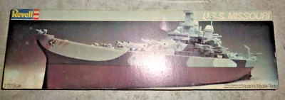 1983 REVELL U.S.S. MISSOURI 1/720 SCALE MODEL BATTLE SHIP - Image 1 of 2