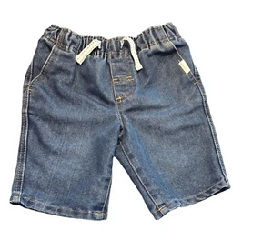 Boys Size 7 Original Weatherproof Blue Denim Drawstring Shorts - Picture 1 of 3