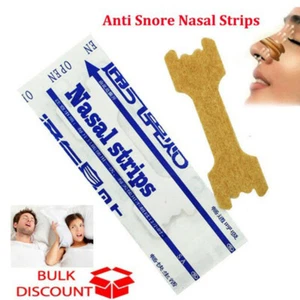 50 Pack Anti Snoring Nasal Strips Sleep Right Aid To Breathe Better Stop Snor~*e - Picture 1 of 12