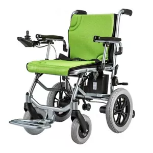 Folding Wheel chair Lightweight Electric Power Wheelchair Elderly Mobility Aid - Picture 1 of 14