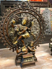 NATRAJ, Shiv Brass Nataraja, Dancing Shiva Sculpture, Hindu Gods, Handmade