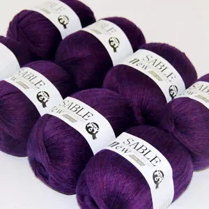 Luxurious 8Ballsx50g 100% Cashmere Hand Knit Rugs Wool Shawls Crochet Yarn 30 - Picture 1 of 12