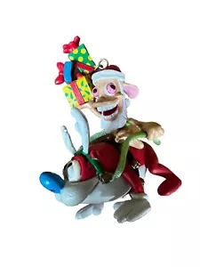 Rare Ren & Stimpy 1999 Christmas Ornament - Picture 1 of 6