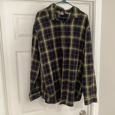 White Sierra-Mens Long Sleeve Button Down Hiking Camping Shirt-Flannel 2XL - Image 1 of 3